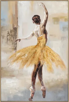 Produktbild von ArtUniverse Leinwandbild Goldener Tanz 82,5 x 122,5 cm