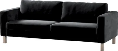 Produktbild von Dekoria Bezug für Karlstad Schlafsofa, schwarz, Bezug für Karlstad 3-Sitzer ausklappbar