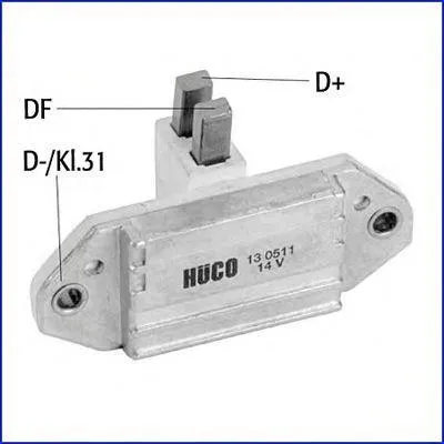 Produktbild von HITACHI 130511 Lichtmaschinenregler 14V für LADA 1200-1600 Limousine Generator