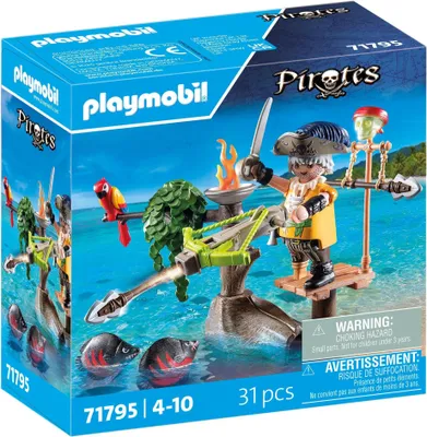 Produktbild von PLAYMOBIL 71795 Pirat mit Balliste