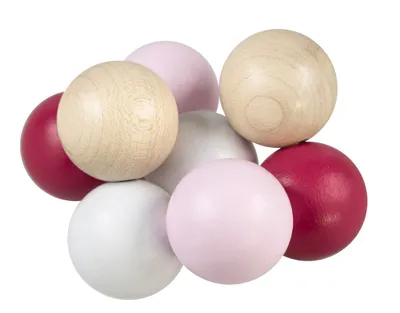 Produktbild von Perlen auf Kordel rosa