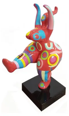Image de Abstract Designer Art Mignon Statue Statues colorées