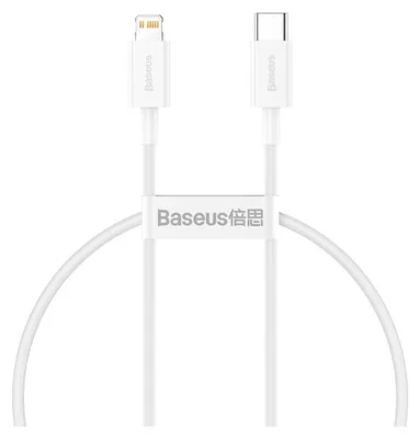 Obrázok produktu pre Kbel Baseus Superior Series, USB-C to Lightning, 20 W, PD, 2 m, biely
