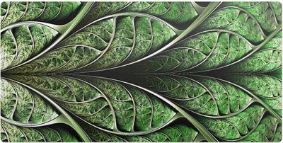 Produktbild von Blattfraktal– Schreibtischunterlage – Schreibtisch Tischunterlage – 90x45 cm – Unterlage Groß Schreibtischmatte