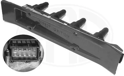 Produktbild von ERA 880082A Zündspule 12V für SAAB 9-3 Kombi (YS3F) 9-3 (YS3F) 9-5 Kombi (YS3E) 9-3 Cabriolet (YS3F) 9-5 (YS3E)