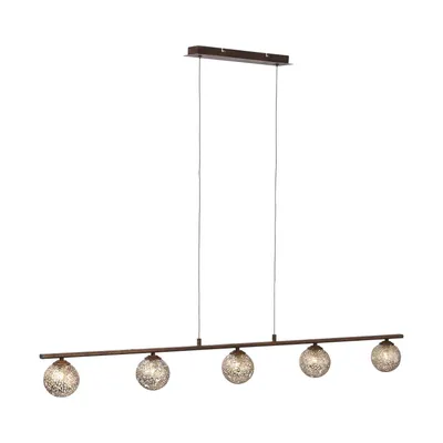 Obrázok produktu pre Jedálenský stôl / jedáleň závesné svetlo hrdzavé - Kreta Art Deco G9 interiérové svietidlo / lampa