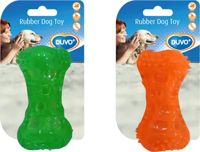 Immagine prodotto di Duvo+ giocattolo per cani con osso in TPR che scricchiola