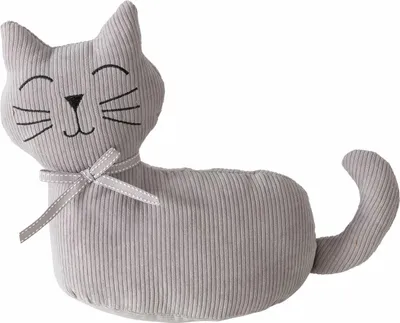 Produktbild von Boltze Turstopper Katze - 1 Kilo - grau - 28 x 11 cm