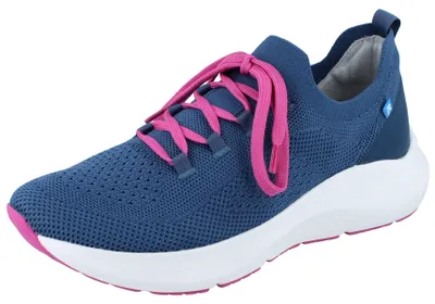 Produktbild von RIEKER Damen Slipper blau Textil - Größe: 38