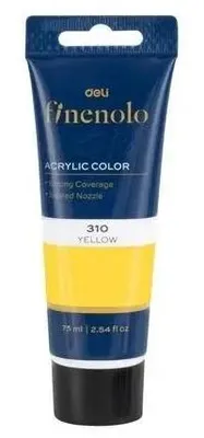 Produktbild von Acrylfarbe Finenolo 75 ml, gelb, DELI