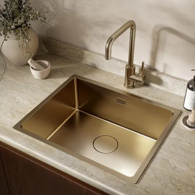 Produktbild von LOMAZOO Küchenspüle Supreme - 50 x 40 cm - Gold - Edelstahl