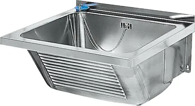 Zdjęcie produktu dla Umywalka KWC AR, SIRIUS, stal nierdzewna, 470x240x430 mm, odpływ centralny