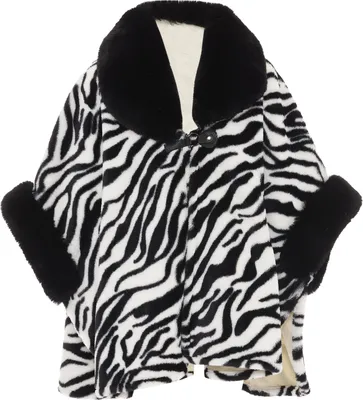 Produktbild von OSHA damen strickponcho - schwarz weiss, M
