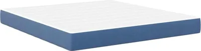 Zdjęcie produktu dla vidaXL Materac do łóżka z materacem niebieski 180 x 200 cm tkanina