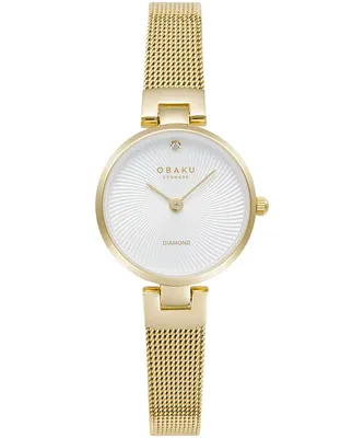 Obrázek produktu pro Dámské hodinky Obaku Diamant Petite Gold