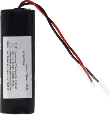 Produktbild von Akku passend für Telenot 35 973 Sender F1011/S 7,2V NiMH Akkupack zum Selbstumbau