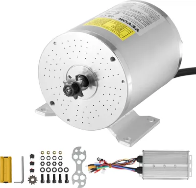 Image de VEVOR Kit de moteur électrique à courant continu sans balais de 3000 W - 72 V, 4900 tr/min, 5,5 Nm, silencieux, parfait pour les karts, les vélos électriques, les motos, les scooters