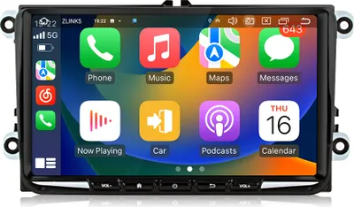 Produktbild von 9''Autorádio Android12 Navi pre Golf 5 6 Passat Touran Škoda Tiguan Jetta Fabia Superb Rapid BT WIFI 4+64G Carplay 4G SIM