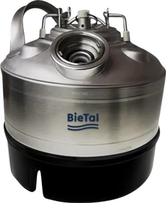 Produktbild von BieTal® Reinigungsbehälter Reinigungsfass 5 Liter Bierleitung Typ S Korb