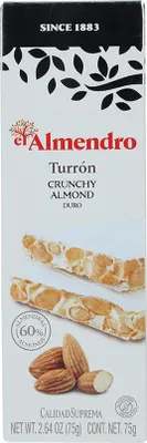 Produktbild von Almendro Turrón Nougat Duro - Weißer Nougat mit Mandeln