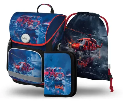 Obrázok produktu pre BAAGL SET 3 Ergo Rescuers: taška, puzdro na ceruzky, batoh