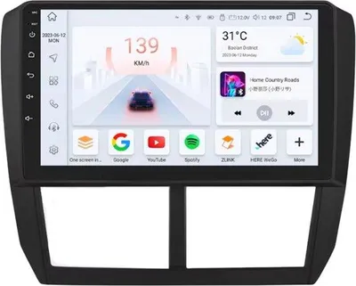 Immagine prodotto di Autoradio con Bluetooth e CarPlay per Subaru Forester 3SH e Impreza (2007-2013) - Compatibile con Apple e Android - Impianto stereo con sistema di navigazione - 3 GB di RAM, 32 GB di memoria