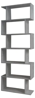 Produktbild von Regal Modell 70189 mit 6 versetzten Fächern, 70x189x23,5 cm (BxHxT)
