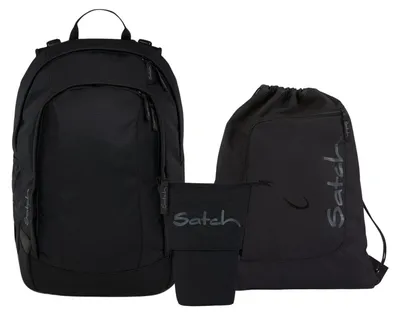 Produktbild von Satch, Schulrucksack-Set AIR Blackjack 3-teilig, ab 4./5. Klasse