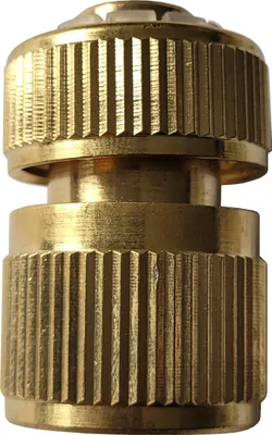 Produktbild von Schlauchstück mit Wasserstopp 1/2" 1/2 Zoll Messing