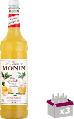 Produktbild von Lot de 3 Sirop Monin - Base limonade - 1L
