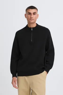 Produktbild von !SOLID SDSYLVESTER Herren Strickpullover Troyer Grobstrick Pullover 100% Baumwolle regular fit