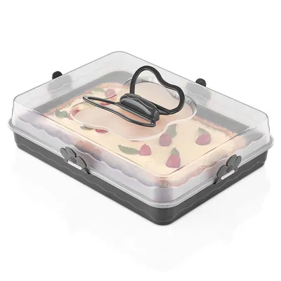Produktbild von Herzberg Party Butler Cake Dome Schwarz / Grau
