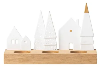 Image de Räder Lichtobjekt Dorf 22x7x13,5cm
