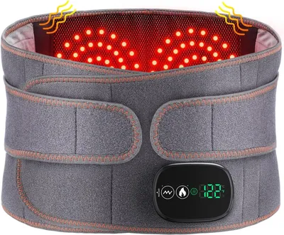Produktbild von Elektrischer Massagegürtel mit Wärmefunktion – 2 in 1 Massage-Gürtel mit 5000mAh Akku, Intelligente Temperaturregelung für Rücken, Lendenwirbel & Ents