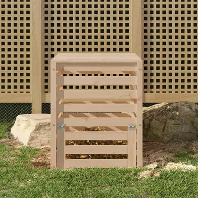 Image de vidaXL Composteur 63,5x63,5x77,5 cm Pin massif