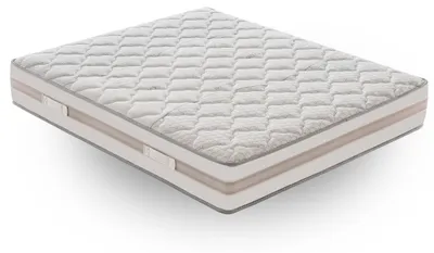 Zdjęcie produktu dla Materac 120 x 200 cm, wysokość 25 cm, materac sprężynowy kieszeniowy, twardość H2, ergonomiczny – zdejmowany pokrowiec, 9 stref