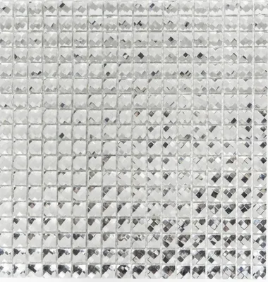 Produktbild von Mosani MOS130-0204, Mosaik, Glas, Silber, Indoor, Rechteck, 300 mm