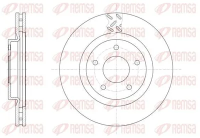 Produktbild von 2x REMSA Bremsscheibe 61553.10 vorne passend für PEUGEOT 4008 SUV 294mm 45 6mm