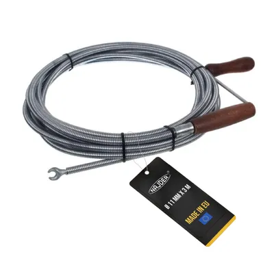 Produktbild von Die Rohrreinigungsspirale mit Kralle abwasserspirale 11 mm für Rohre 100 mm… (3 m)