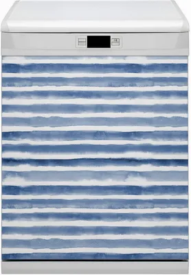 Produktbild von Magnet Folie für Geschirrspüler Magnete  Geschirrspüle Magnet für Spülmaschine 60x80 cm Dekor - Aquarellstreifen