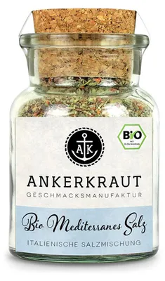 Zdjęcie produktu dla Ankerkraut 4062988840760, Przyprawy w płatkach, 120 g, Bazylia, Czarny pieprz, Czosnek, Oregano, Sól morska, Tymianek, Pomidor, Środek konserwujący, 63 kcal, 265 kJ
