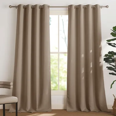 Produktbild von Verdunkelungsvorhänge schwere Paneele - 2 Stück - B 140 x H 300 cm - Metallösen