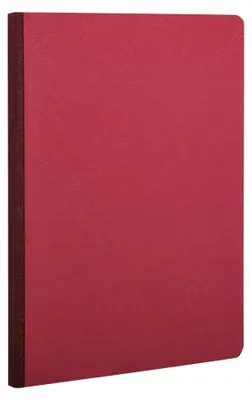 Produktbild von Clairefontaine Heft A5, liniert, Leinen, rot, 96 Blatt