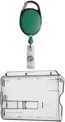 Produktbild von Ausweisset Ausweisjojo Jojo GRÜN Zipper Kartenhülle Ausweishülle TRANSPARENTER Ausschieber