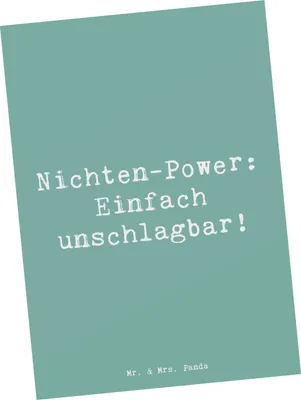 Produktbild von Mr. & Mrs. Panda Postkarte Spruch Nichte Power - Meeresbrise - Geschenk, Verwandtschaft, Familie, Ansichtskarte, Energie, Liebe, Postkarten, Verwandte, Ansichtskarten