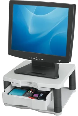 Produktbild von Fellowes 91713, 36 kg, 53,3 cm (21"), Höhenverstellung, Platin