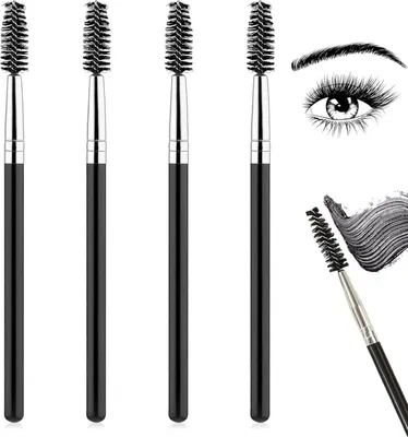 Produktbild von 4 Stück Wimpernbürste, Augenbrauenpinsel, Wimpernkamm, zum Modifizieren von Augenbrauen und Wimpern, Make-up-Tools, Hinzufügen Von Pulver Farbe