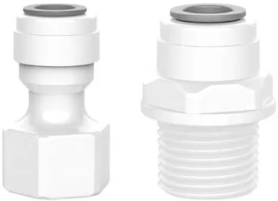 Productafbeelding van Waterfilter Slangaansluitingen 2 Stuks – 1/2" Binnendraad naar 3/8" Inch