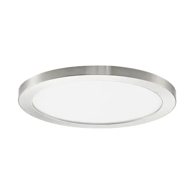 Produktbild von Prios LED-Deckenlampe Aureka, Ø 33 cm, silber, Metall