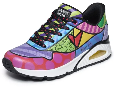 Produktbild von Skechers Damen UNO Turnschuhe, Multi Duraleather/Mesh, 36 EU